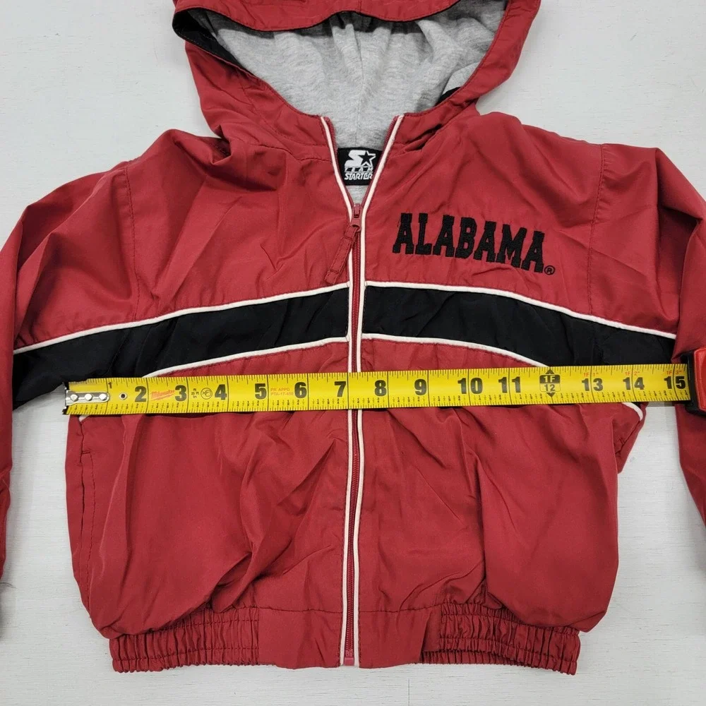 Vtg Starter Alabama Crimson Tide Football Jacket Windbreaker Kids Toddlers Sz 4T